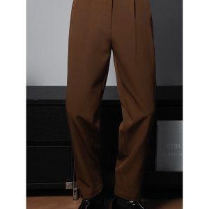 Slim Fit Suit and Trousers Set - Long Daodao Spring Retro British Style for Gentlemen, Quality Tailored Look, Perfect for Weddings and Events