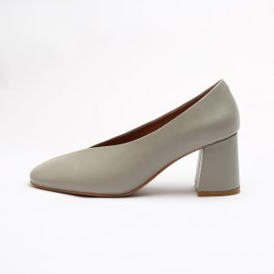 Soft Leather Chunky Heel Grandma Shoes - Retro Square Toe High Heels for Work - Large Size Genuine Leather 2025 Spring Style