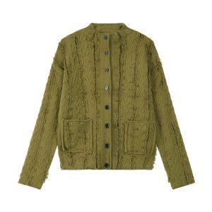 Solid Color Tassel Design Sweater Coat for Women - Autumn Winter Korean Style Loose Knit Cardigan Top