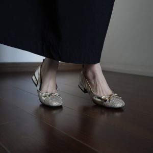 Square Toe Slip-On Flat Shoes for Women - Low Heel Water-Resistant Bow Detail All-Season Footwear