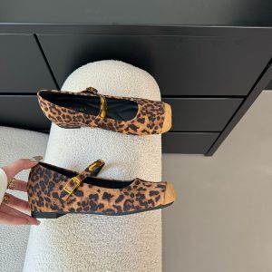 Square-Toed Genuine Leather Horsehair Height-Increasing Mary Jane Shoes for Women - 2025 Spring Style, Single Strap Fairy Flats