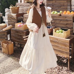 Stylish Women's Vest and Long Skirt Two-Piece Set for Spring and Autumn 2025, Trendy High-End Fashion Look