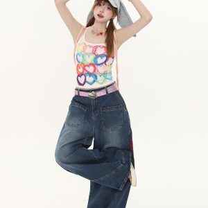 Summer Cartoon Print Camisole for Women - Sweet Style Slim Fit Versatile Top, Trendy 90s Inspired Fashion