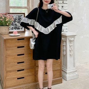 Summer Casual Loose Fit T-Shirt Dress for Women, Relaxed Style, Flattering Design, Unique and Beautiful for Effortless Chic