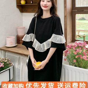 Summer Casual Loose Fit T-Shirt Dress for Women, Relaxed Style, Flattering Design, Unique and Beautiful for Effortless Chic
