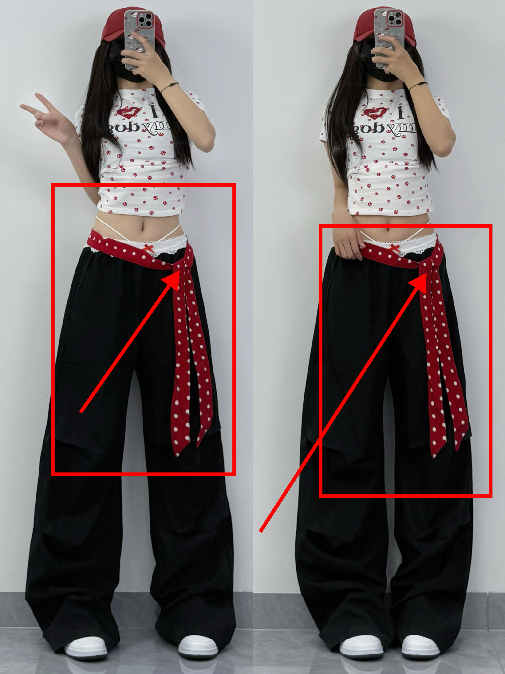 Summer Dance Set Women's Off-Shoulder Short Sleeve T-Shirt with Dog Paw Heart Print - Slimming Waist Casual Top