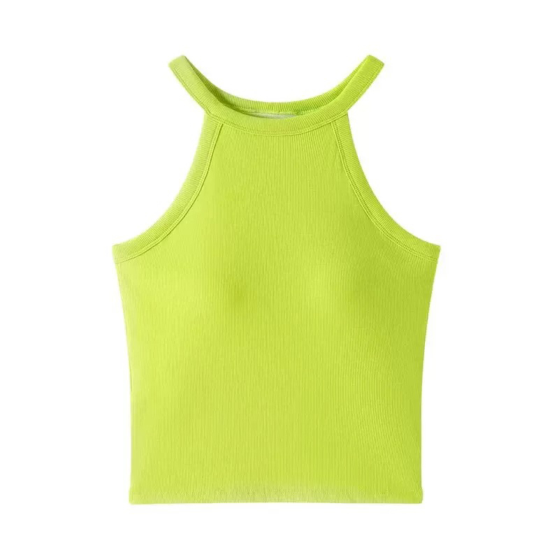 Summer Jazz Dance Outfit for Women: Sleeveless Top with Stylish American Military Green Cargo Pants, Perfect for Studio and Street Style