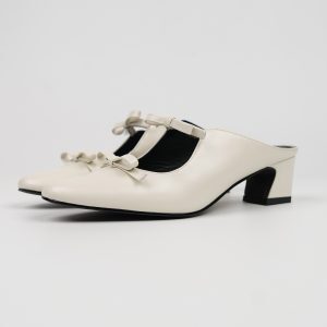 Summer Women's Small Square Toe Bow Tie Sandals - Versatile Silver & Gold Slippers for Outdoor Style