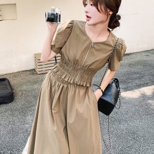 Summer Women's Two-Piece Outfit Set, Waist-Cinching Long Dress, Chic 2025 Style, Age-Reducing High-End Look