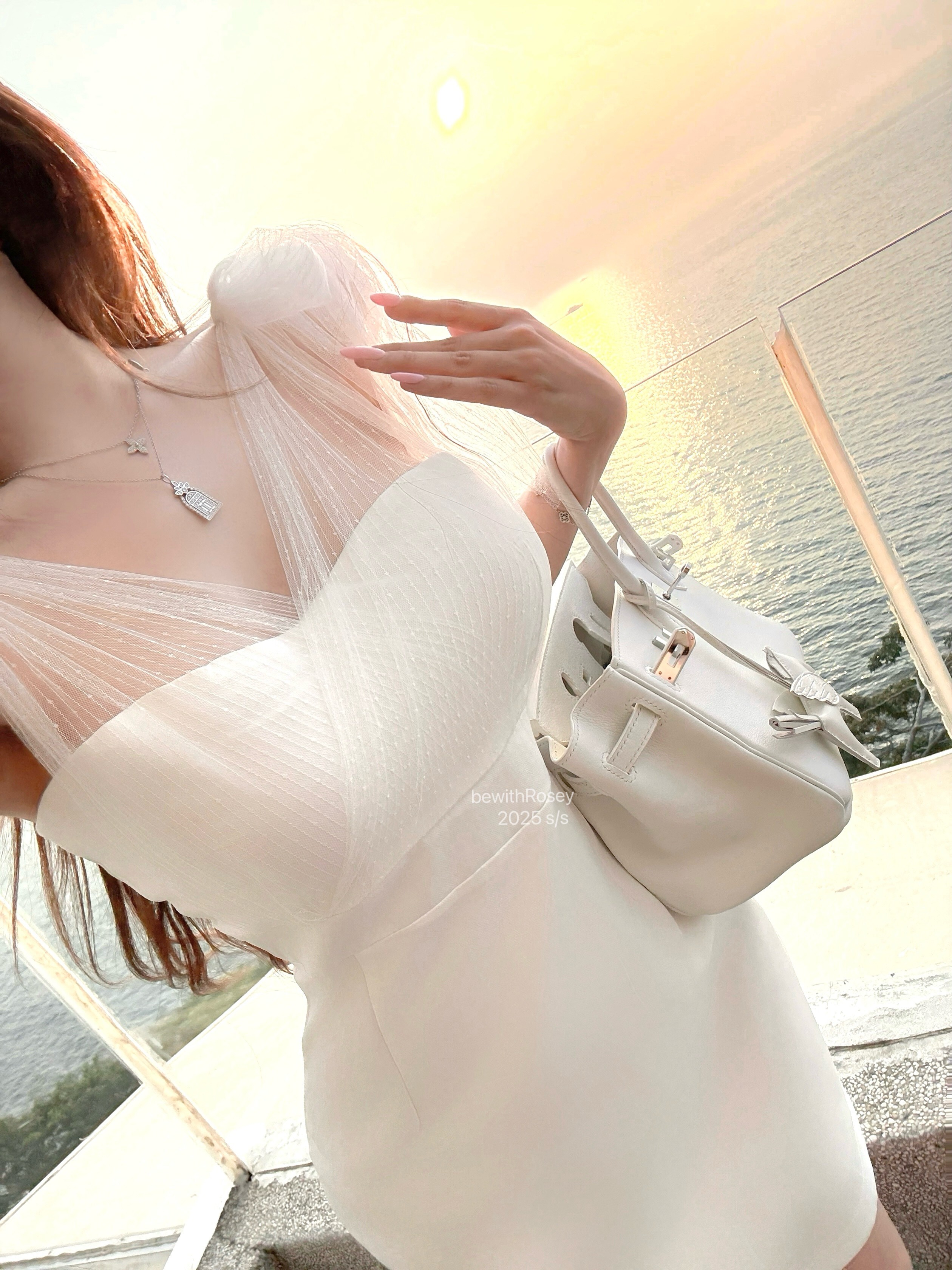 Super Fairy Mesh Splicing Strapless Dress with Bow Tie and Jasmine White Flower Design – Y2K Slim Fit Fashion