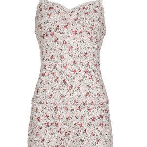 Sweet and Spicy Girl Polka Dot Floral Home Leisure Set for Women - Lace Splicing Camisole and Shorts, Y2K Style