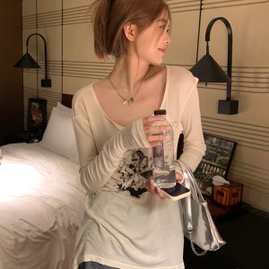 Sweet and Spicy Jazz Dance Top for Women, K-Pop Style Thin Cardigan for Spring, European American Group Performance Wear