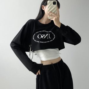 Sweet and Spicy K-Pop Jazz Dance Short Top Set for Women - American Style Korean Dance Performance Outfit for Hot Girl Groups