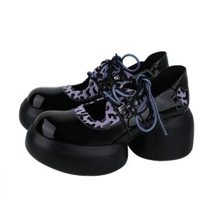 Sweet Cool Mary Jane Shoes for Women - Cute Height-Increasing Thick-Soled Leather Flats for Summer 2025