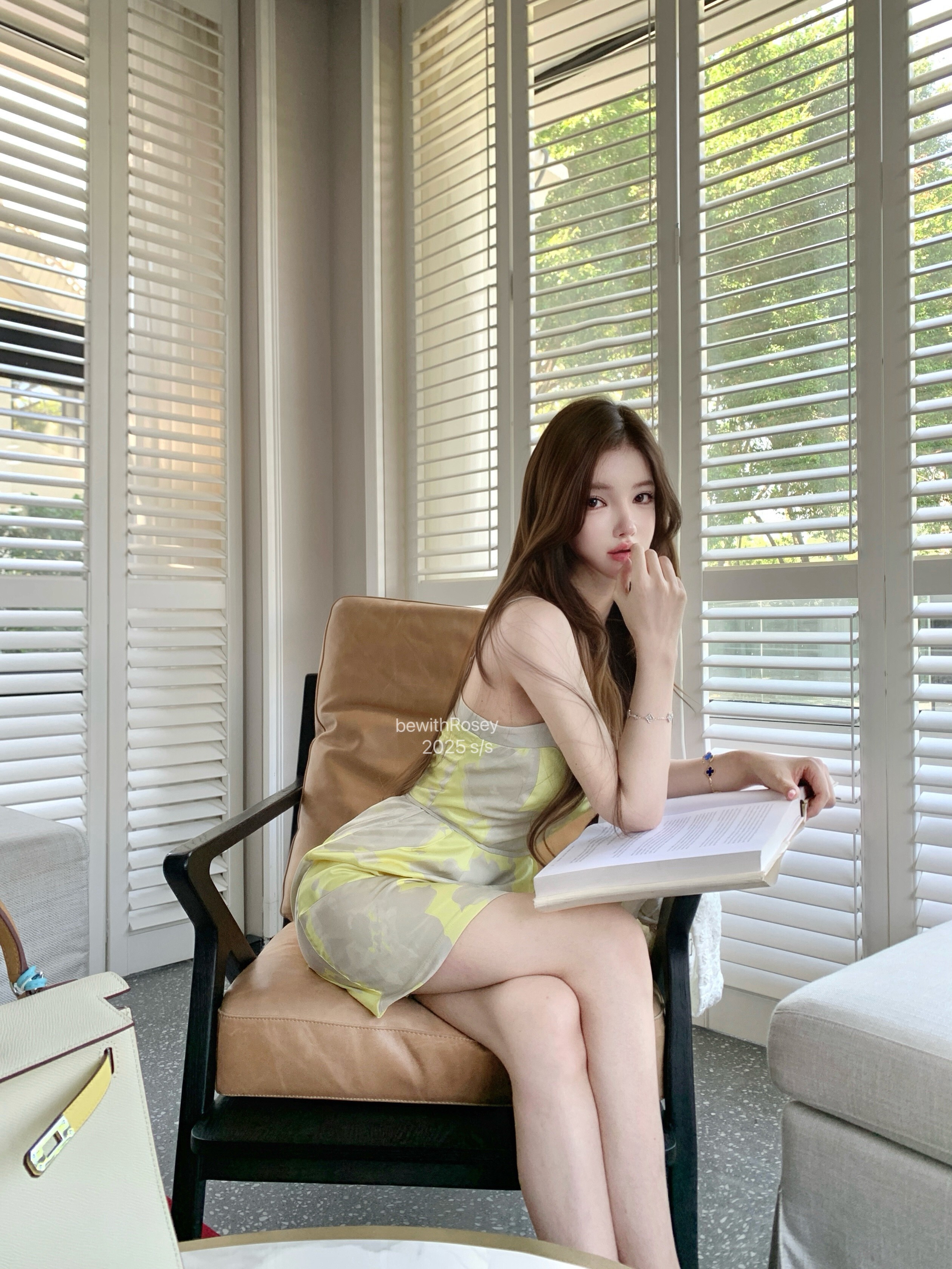 Sweet Pear Smoothie Yellow Color Block Silk Camisole Dress - Luxurious Printed Design, Trendy 90s Style