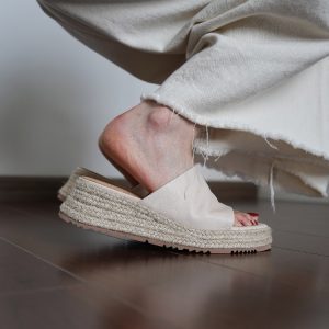Thick-Soled Straw-Woven One-Strap Sandals for Women, Casual Wedge Heels, Height-Increasing Summer Outdoor Footwear