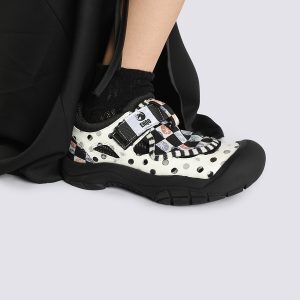 Thick-Soled Ugly Cute Big-Head Velcro Dad Shoes for Women – 2025 Spring/Summer Niche Flats in Y2K Style