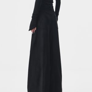 Thick Wide-Leg Casual Pants for Women, Loose Slimming Floor-Length Trousers, Autumn/Winter Fashion, Y2K Style