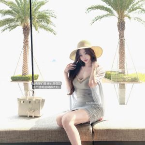 Transparent Blue Mermaid Tears Three-Layer Beaded V-Neck Mesh Bodycon Vacation Dress - Chic Summer Style, Perfect for Beach Getaways