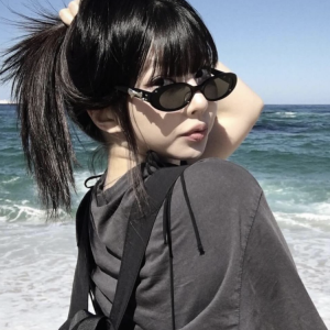 Trendy 2024 Oval Cat Eye Sunglasses for Women with Interchangeable Accessories, Stylish GM Sunglasses, Y2K Fashion Statement