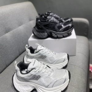 Trendy 2025 Summer Thick-Soled Breathable Mesh Dad Shoes for Men - Versatile Casual Sports Footwear