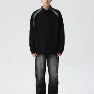 Trendy American High Street Flared Jeans for Men and Women - Loose Fit Button Pants, Y2K Style