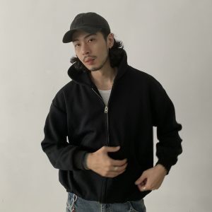 Trendy American-Style Loose Boxy Cropped Zip-Up Sweatshirt Jacket for Unisex - Airy Layer for Casual Style