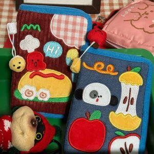 Trendy Cartoon Mini Handheld Coin Purse for Girls - Creative ID Card Storage Bag for Outings and Everyday Use
