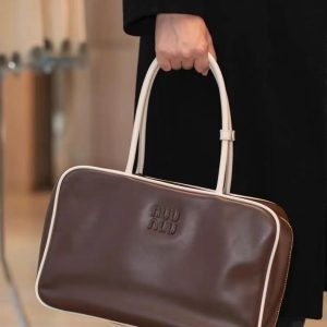 Trendy Color Block Boston Briefcase Handbag - Women's Shoulder Bag for Internet Celebrities - 2025 Fashion Statement