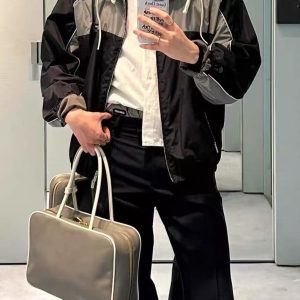 Trendy Color Block Boston Briefcase Handbag - Women's Shoulder Bag for Internet Celebrities - 2025 Fashion Statement