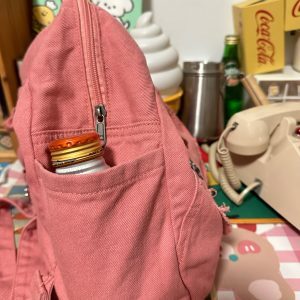 Trendy Cute Girls Double Shoulder Denim Backpack - Stylish Class Bag for Students - Sweet Cool Design
