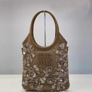 Trendy Embroidered Sequin Mini Tote Handbag for Women - High-End Niche Design for Spring and Summer Fashion