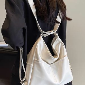Trendy Minimalist Women's Bag 2025 - Large Capacity Soft Leather Shoulder & Backpack for Commuting, High-Quality Fashion Accessory