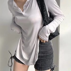 Trendy Multicolor Loose Long Sleeve Women's K-Pop Hip-Hop Jazz Top - Street Dance American Style Outerwear