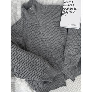Trendy Reversible Knitted Cardigan Sweater Coat for Autumn and Winter - Thickened Versatile Design