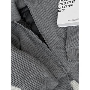 Trendy Reversible Knitted Cardigan Sweater Coat for Autumn and Winter - Thickened Versatile Design
