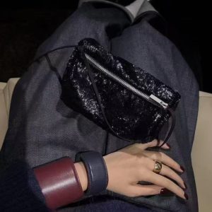 Trendy Shiny Cylindrical Shoulder Crossbody Bag for Women - Versatile Fashion Accessory, New Arrival