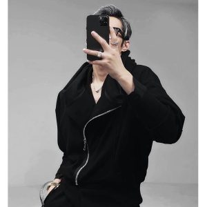 Trendy Streetwear Casual Dragon Dadao Top in Two Colors - Urban Style for Everyday Wear