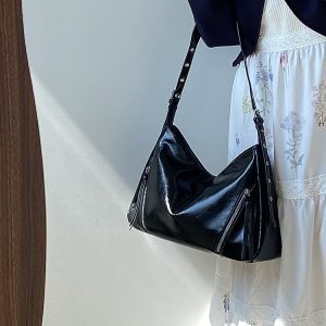 Trendy Unisex Large Capacity Tote Bag - Versatile Commuter Shoulder & Crossbody Bag for Women - 2025 Style