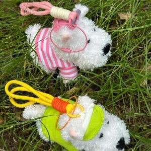 Trendy West Highland White Terrier Plush Toy Bag Pendant Keychain for Car Accessories - Cute Dog Keyring