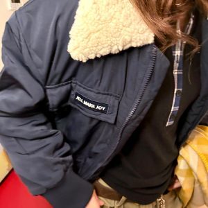Trendy Winter American Style Lamb Wool Lapel Short Cotton Jacket for Couples - Warm Thick Cotton Coat for Cold Weather