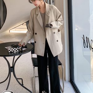 Trendy Women's Loose Blazer - High-End Casual Suit for Spring & Autumn 2025, Stylish Professional Outerwear