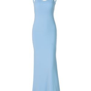 Twisted Strap Backless Bodycon Dress for Women - Elastic Slim Fit, High Waist, Sexy Long Dress in European and American Instagram Style