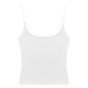 U-Neck Sleeveless Waist-Cinching Off-Shoulder Camisole for Women - Summer Korean Style Slim Fit Short Versatile Top