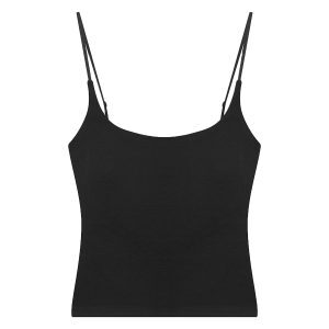 U-Neck Sleeveless Waist-Cinching Off-Shoulder Camisole for Women - Summer Korean Style Slim Fit Short Versatile Top