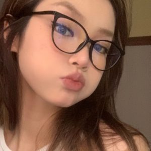 Ultra-Light Retro Cat-Eye Eyeglasses Frame - Black Thin Edge Makeup-Free Prescription Glasses for Women - Y2K Style