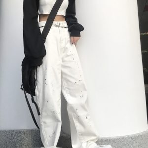 Ultra-Short Hip-Hop Crop Top for Women - American Street Style Jazz Dance Practice Shirt