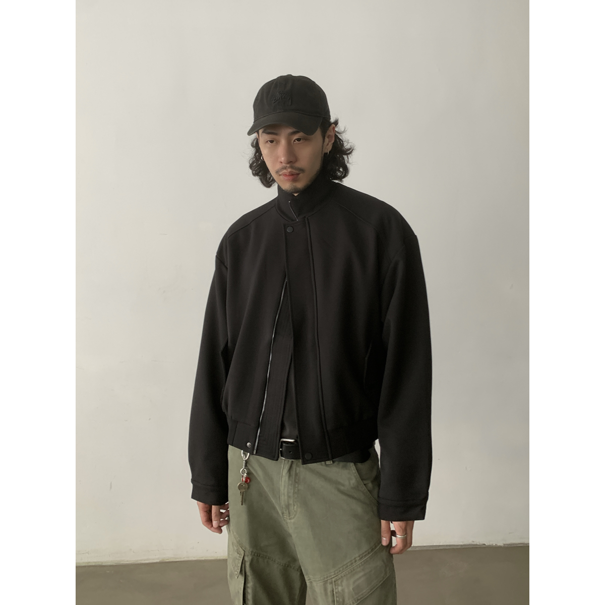Unisex American Retro High-End Clean Fit Jacket - Casual Loose Stand Collar Coat for a Vintage Y2K Style