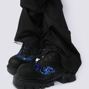 Unisex Genuine Leather Thick-Soled Summer Shoes for Women - Unique Contrasting Color Design, 2025 Trendy Footwear