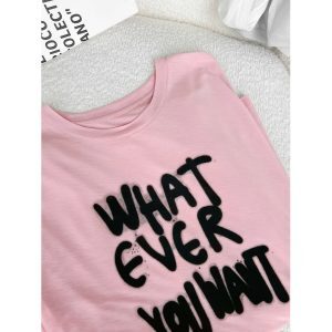 Unisex Graffiti Letter Print Long Sleeve T-Shirt - Dragon Dada Summer Lazy Style Versatile Loose Lightweight Top